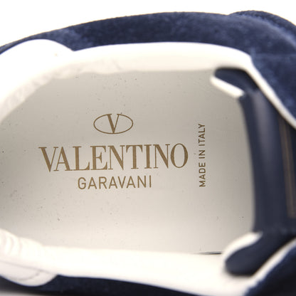Valentino Garavani Suede Flycrew Sneakers 39.5 Marine White 8 of 10