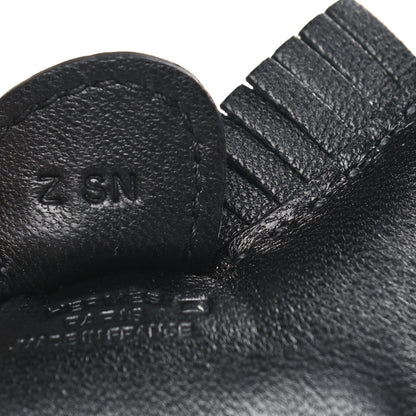Hermes Milo Lambskin Matte Alligator Touch Grigri Rodeo Horse Bag Charm PM So Black 3 of 3
