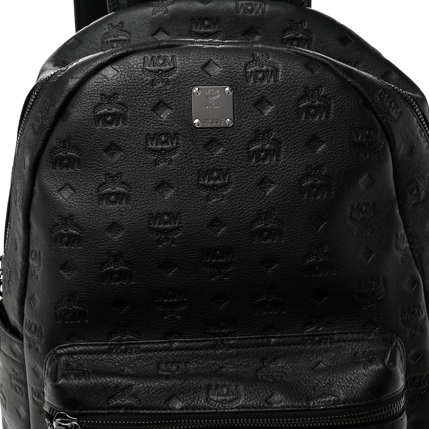 MCM Calfskin Ottomar Stark Backpack Black 8 of 10