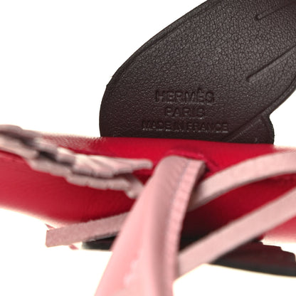 Hermes Milo Lambskin Grigri Rodeo Pegase Horse Bag Charm PM Framboise Rose Sakura Rouge Sellier 3 of 3