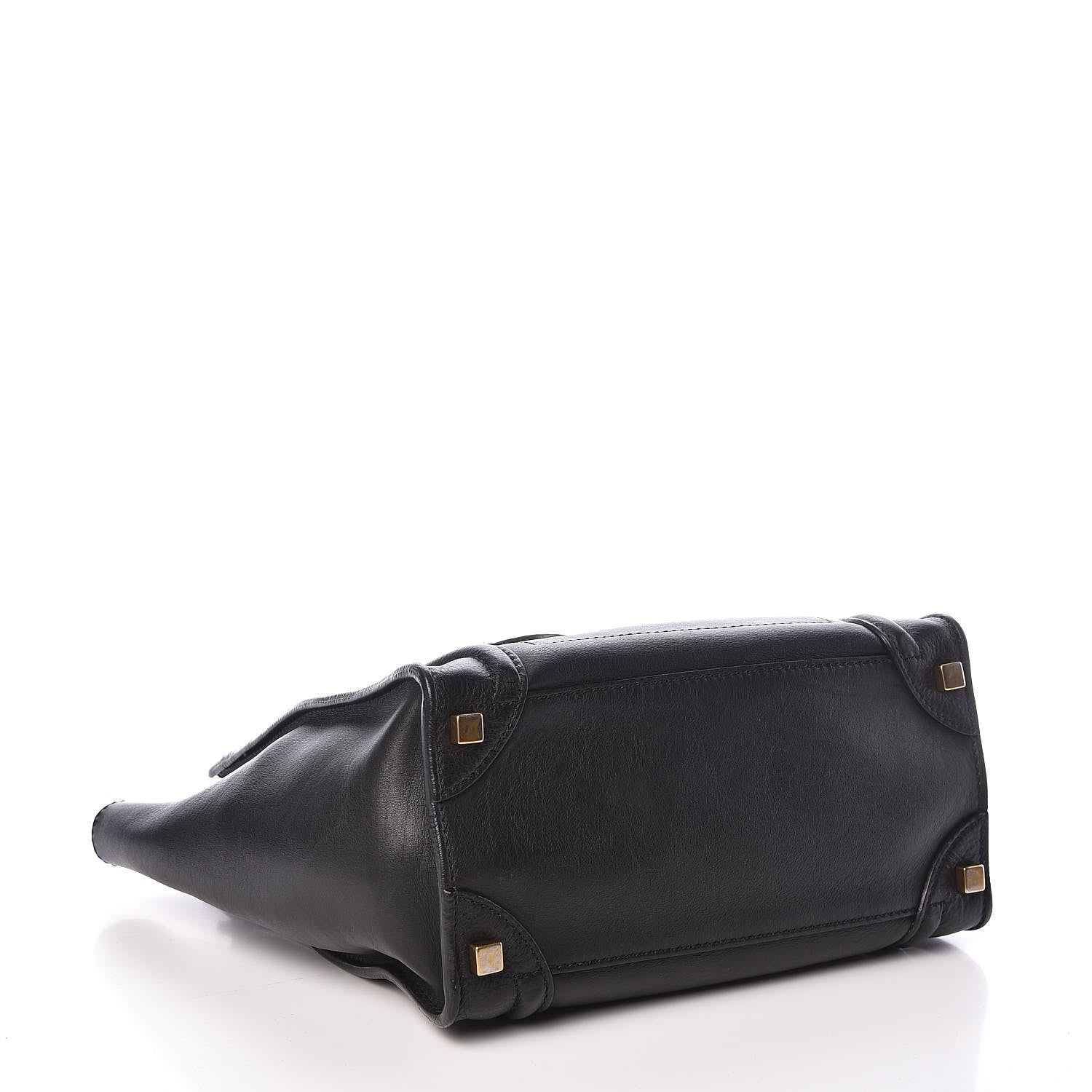 Celine Calfskin Micro Luggage Black 4 of 10