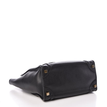 Celine Calfskin Micro Luggage Black 4 of 10