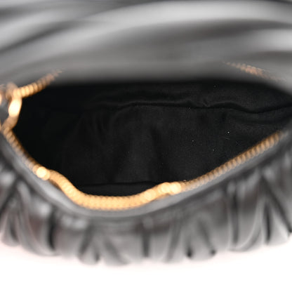 Miu Miu Nappa Matelasse Mini Wander Hobo Black 5 of 10