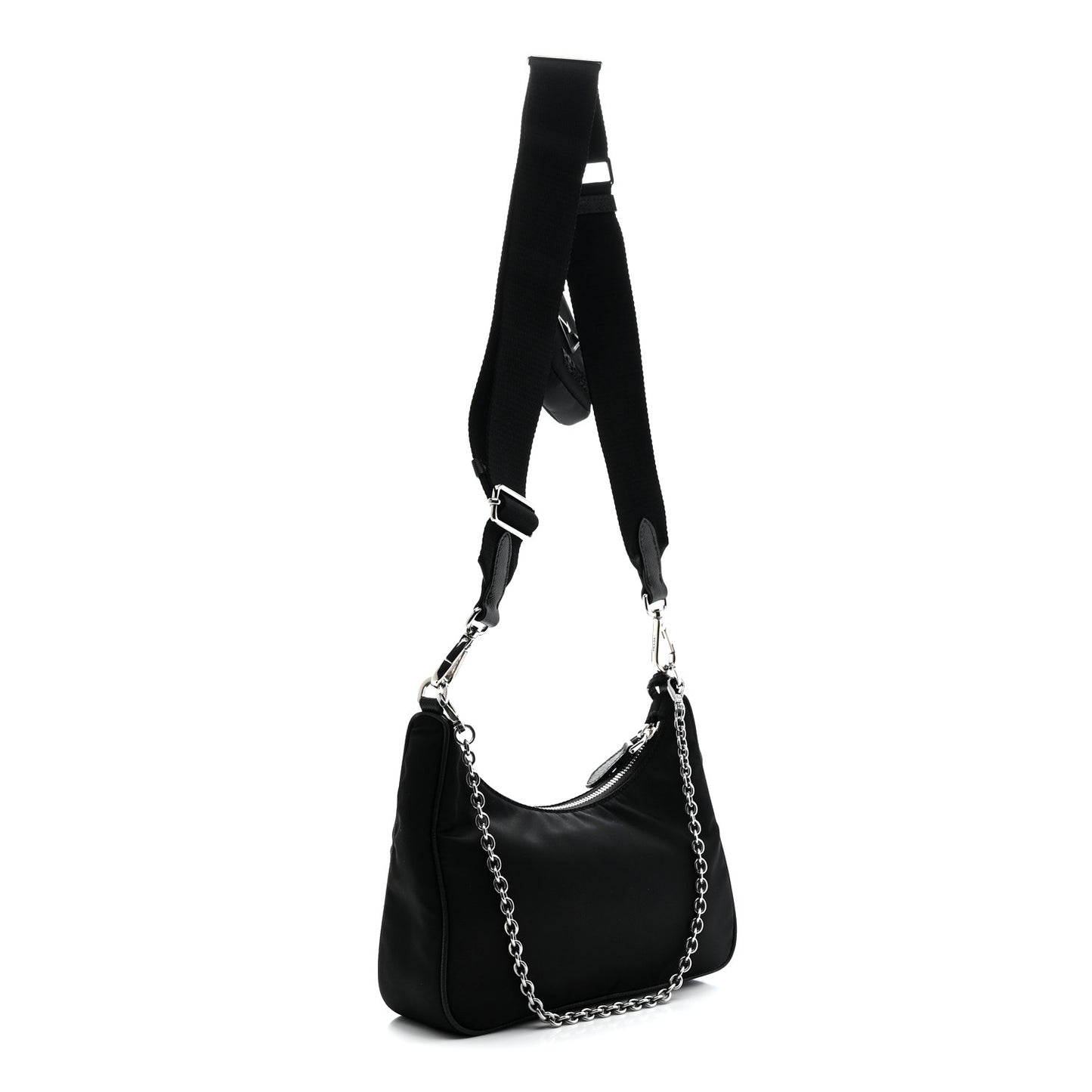 Re-Nylon Saffiano Re-Edition 2005 Shoulder Bag Black