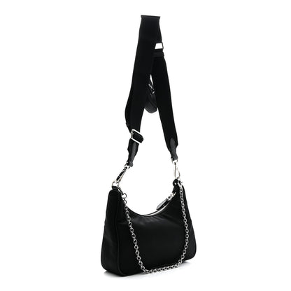 Prada Re-Nylon Saffiano Re-Edition 2005 Shoulder Bag Black 3 of 13