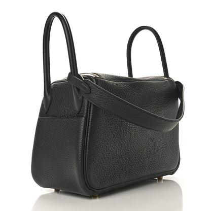 Hermes Taurillon Clemence Lindy 26 Black 3 of 12