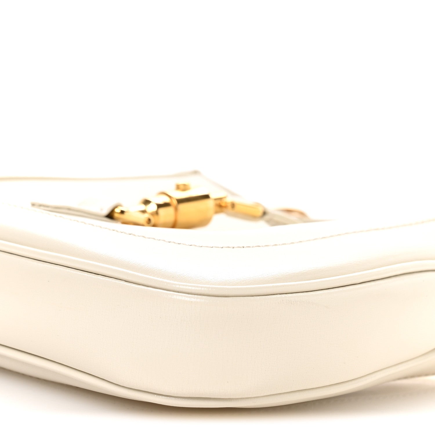 Gucci Boarded Dyana Lux Calfskin Mini Jackie 1961 Hobo Mystic White 10 of 11