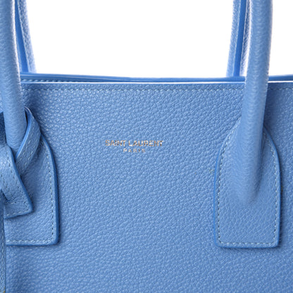 Saint Laurent Grained Calfskin Baby Sac De Jour Blue Clair 10 of 11