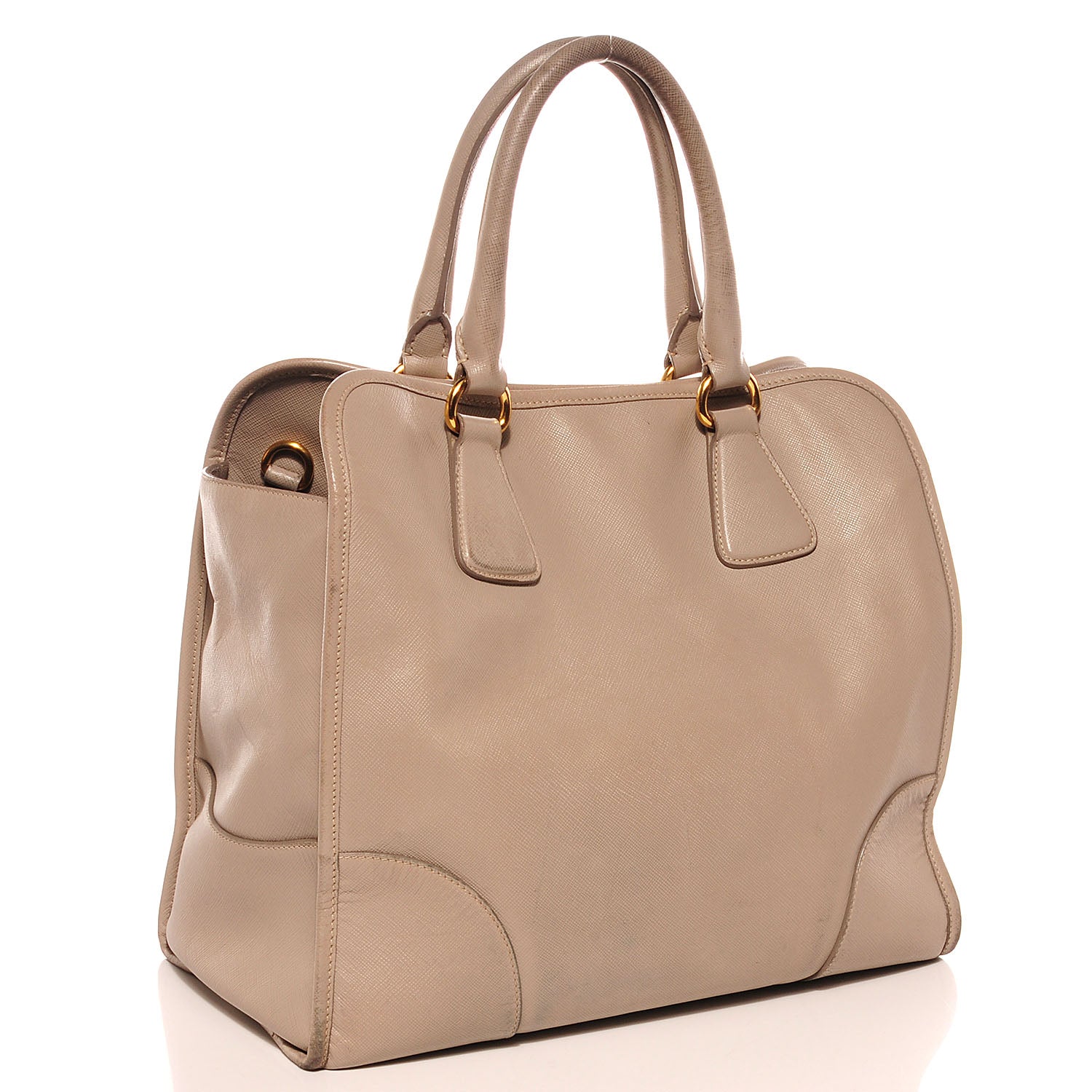 Prada Saffiano Lux Shopping Tote Pomice 3 of 13