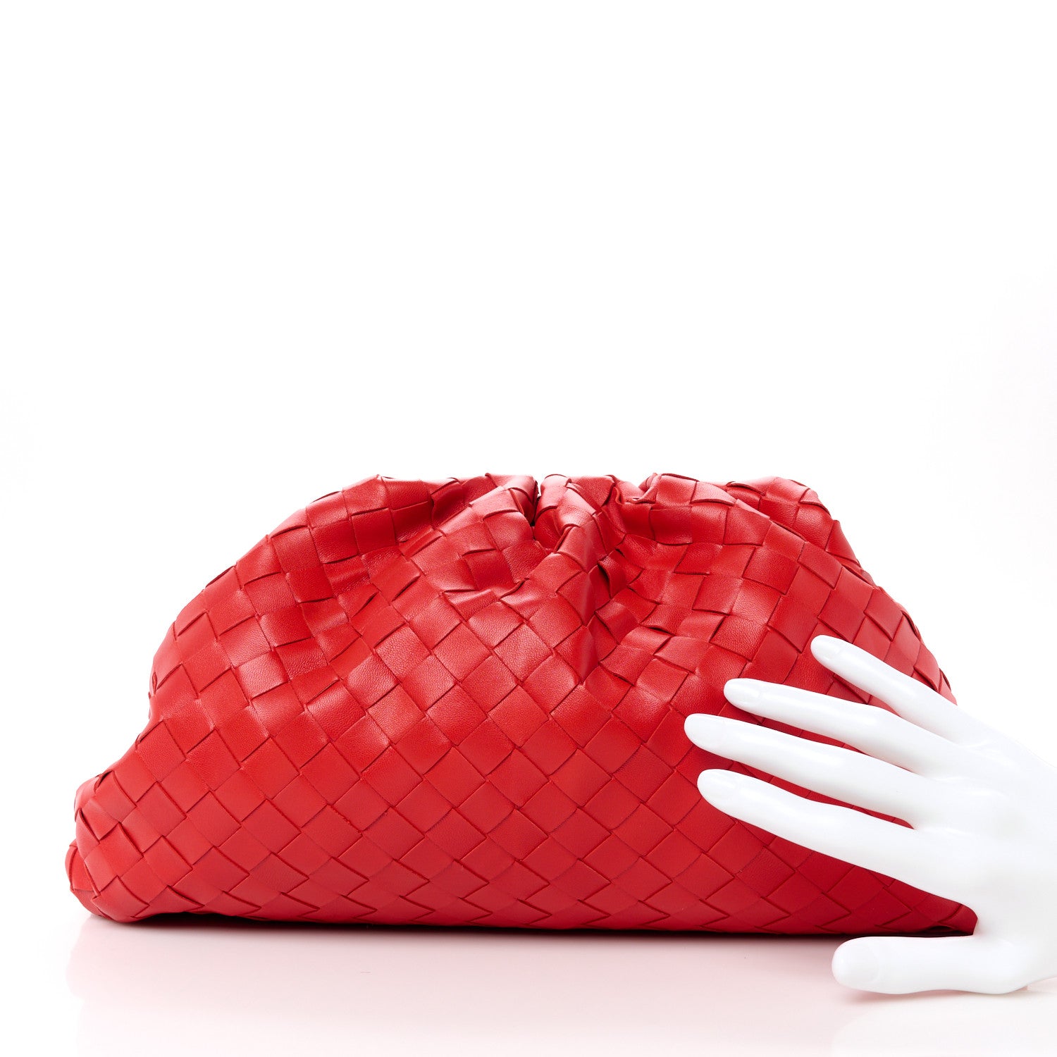 Bottega Veneta Nappa Maxi Intrecciato The Pouch Oversized Clutch Lollipop 2 of 11
