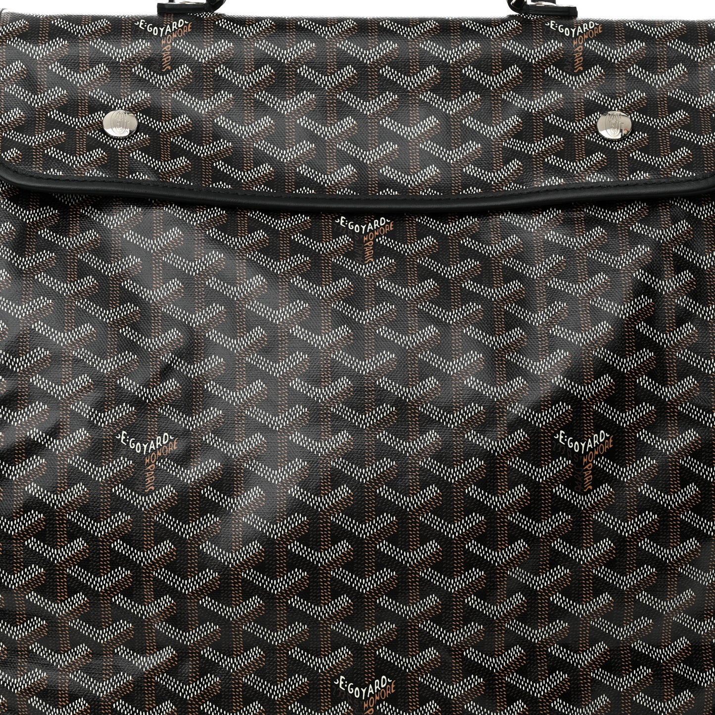 Goyardine Saint Leger Soft Briefcase Backpack Black