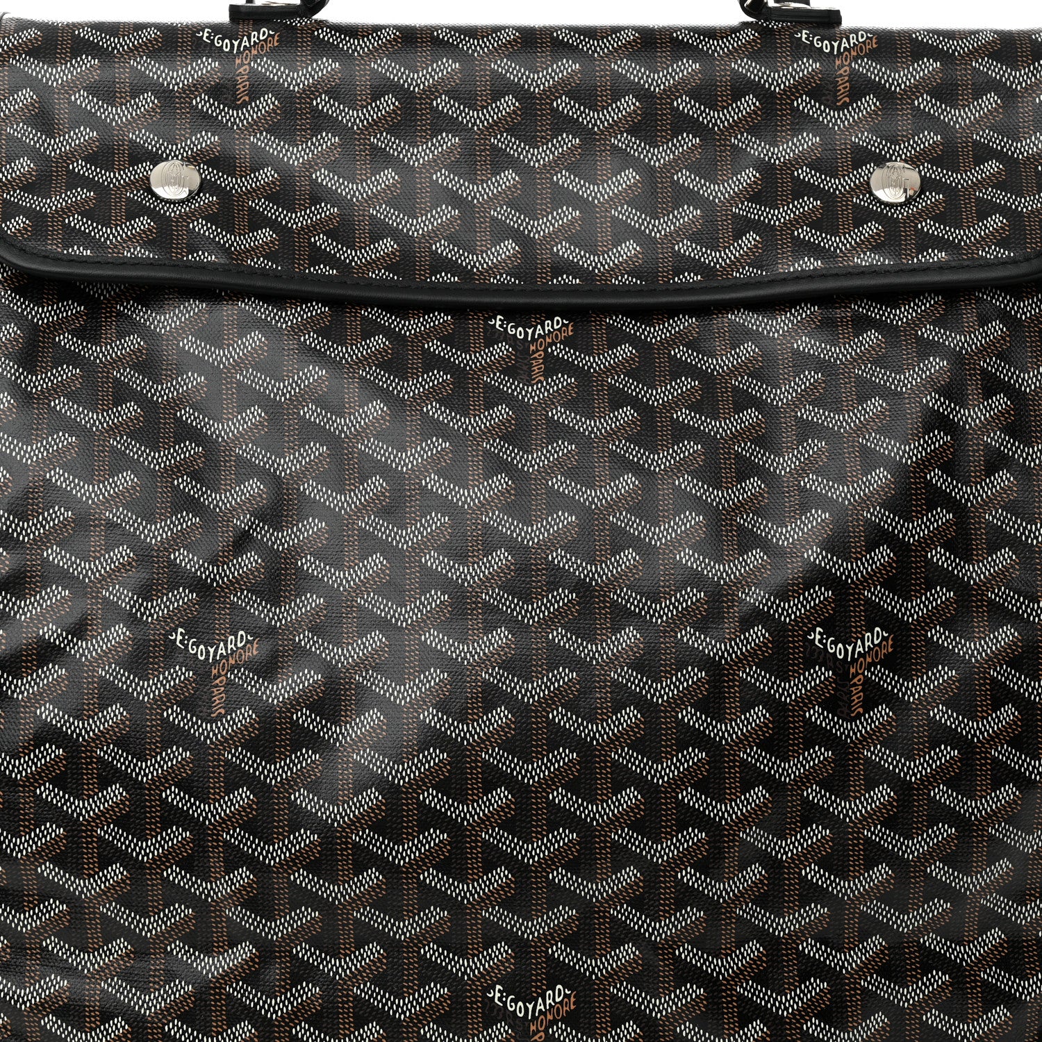 Goyard Goyardine Saint Leger Soft Briefcase Backpack Black 7 of 9