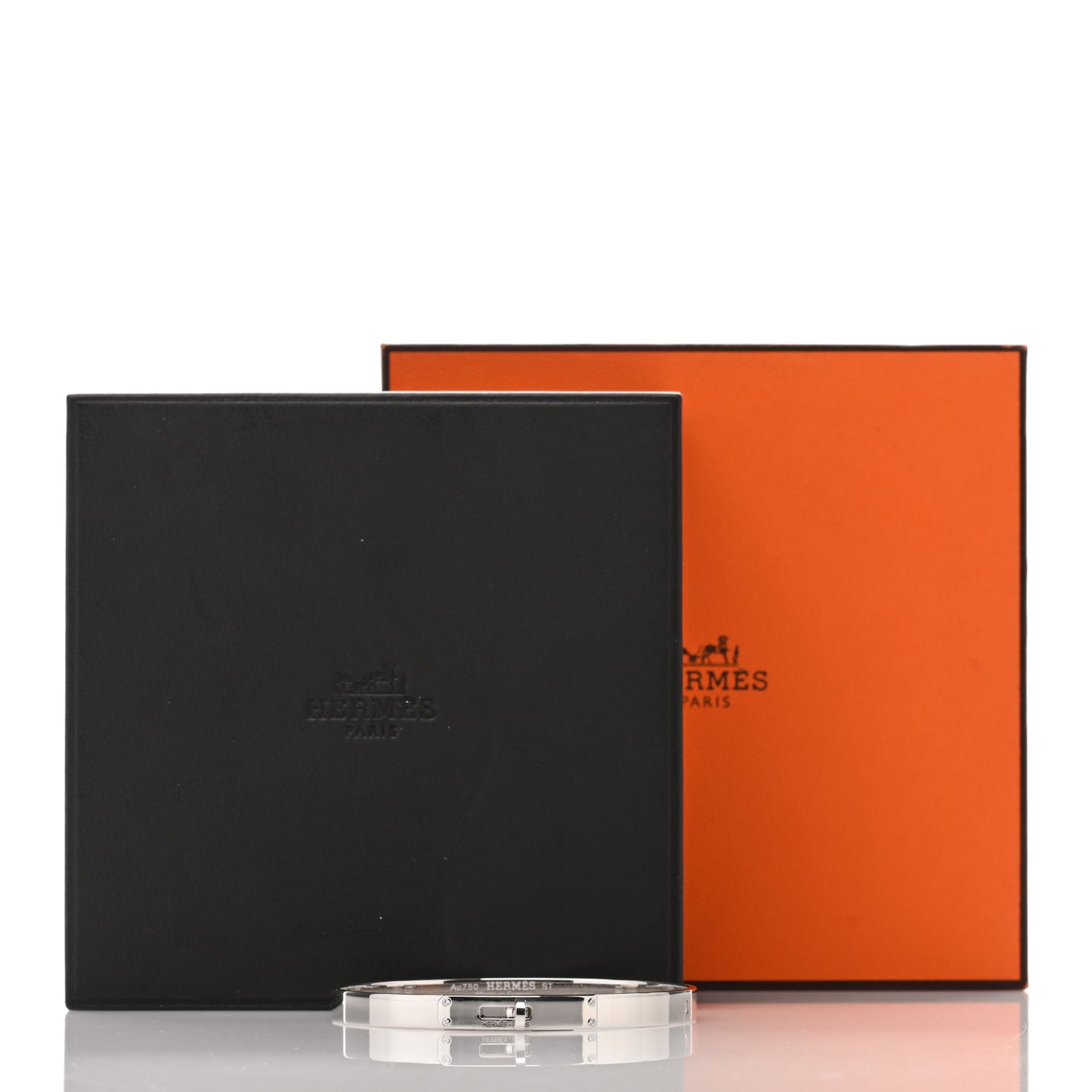 18K White Gold Diamond PM Kelly Bracelet ST