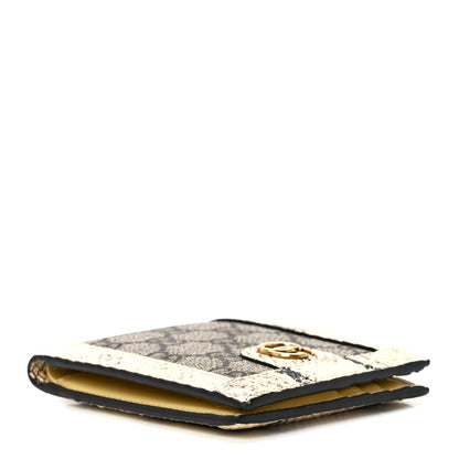 Gucci GG Supreme Monogram Snakeskin Web Mens Ophidia Bi-Fold Wallet 9 of 11