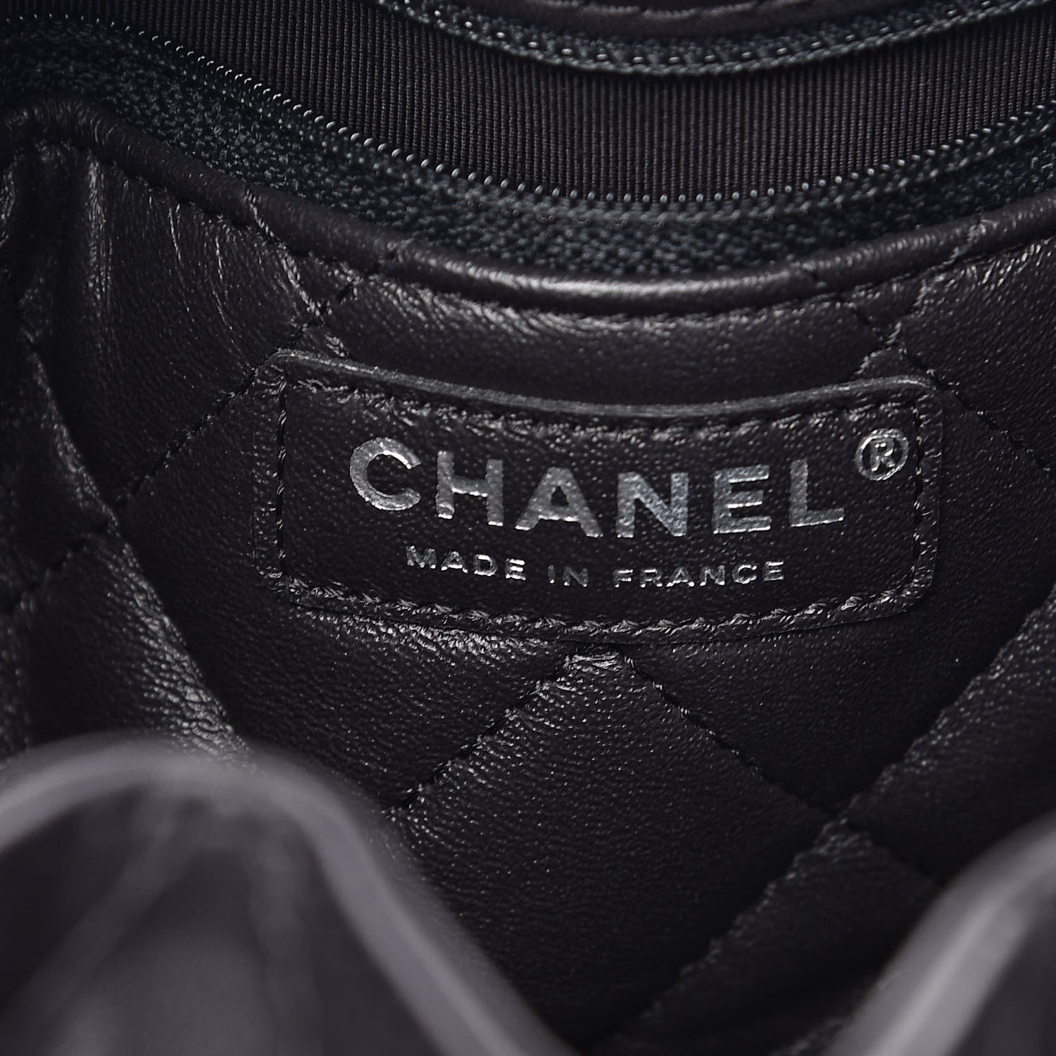 Chanel Calfskin Stitched Medium Urban Luxury Drawstring Backpack Black 6 of 10