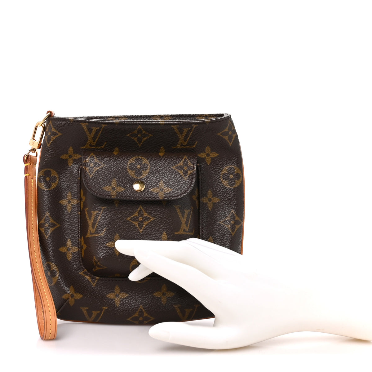 Monogram Partition Wristlet