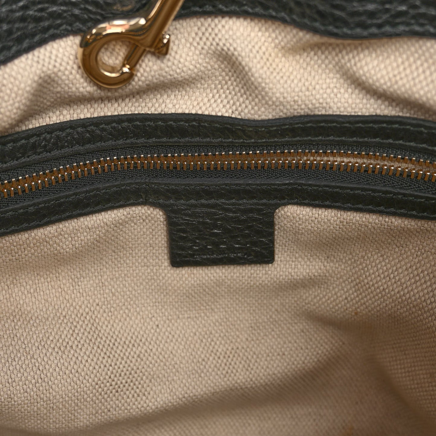 Pebbled Calfskin Medium Soho Chain Shoulder Bag Black