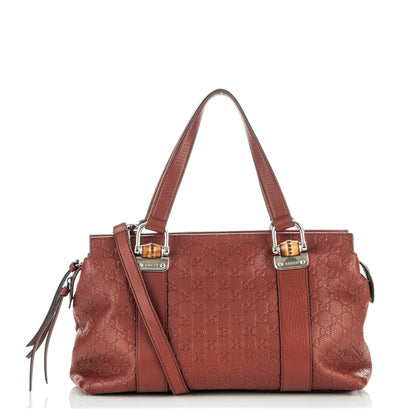 Gucci Guccissima Medium Bamboo Bar Tote 1 of 11