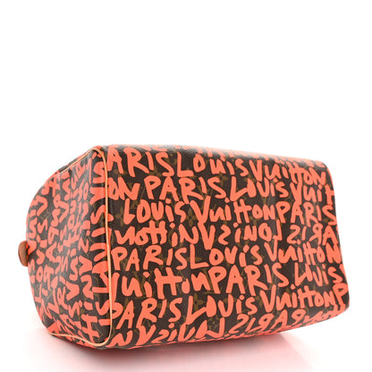 Louis Vuitton Monogram Graffiti Speedy 30 Orange 4 of 9