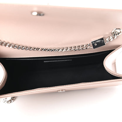 Saint Laurent Grain De Poudre Medium Classic Monogram Kate Satchel Marble Pink 5 of 11