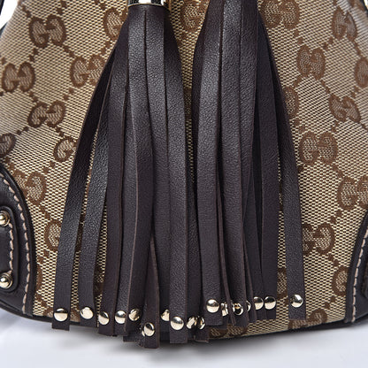Gucci Monogram Mini Indy Top Handle Bag Dark Brown 10 of 10