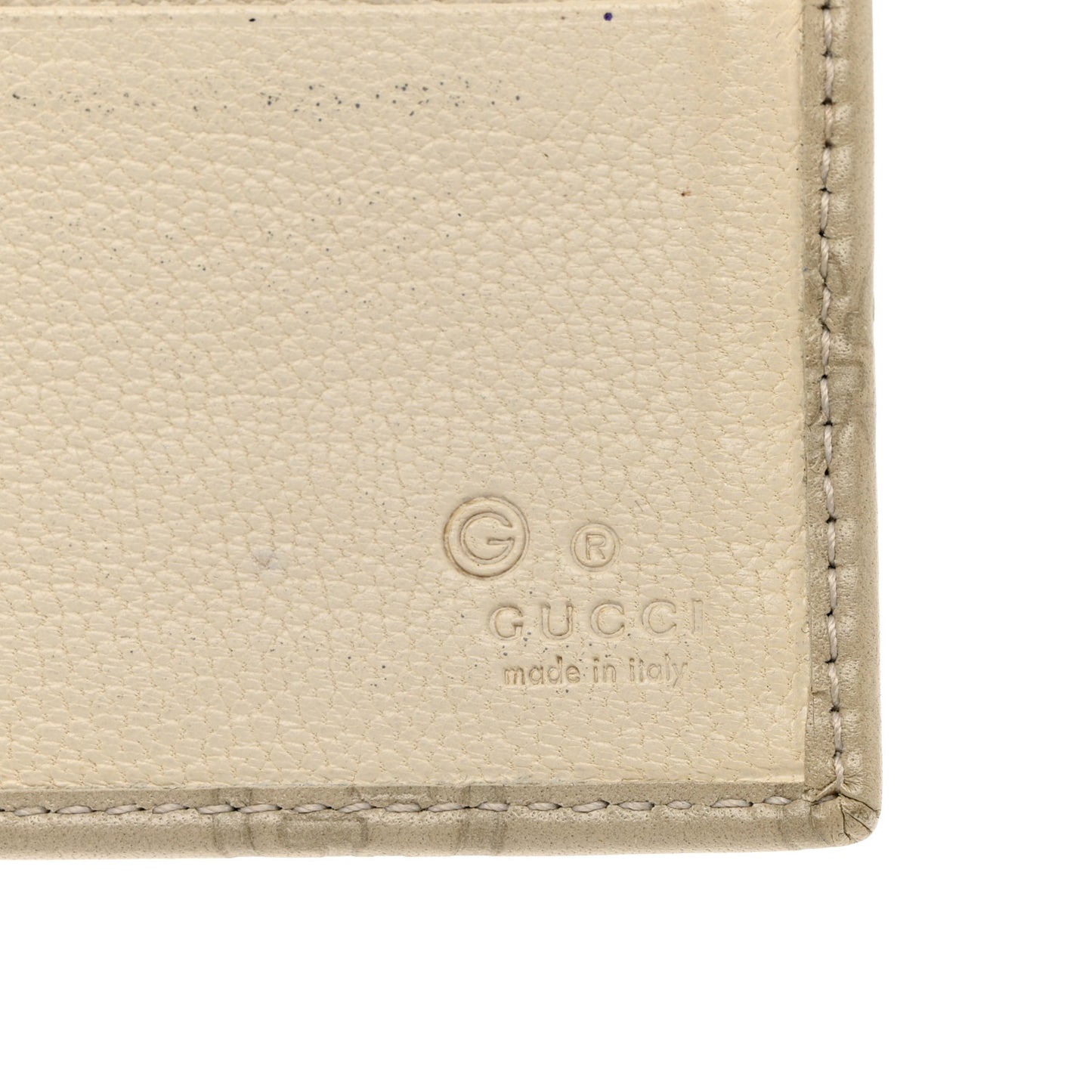 Guccissima Continental Flap Wallet Off White