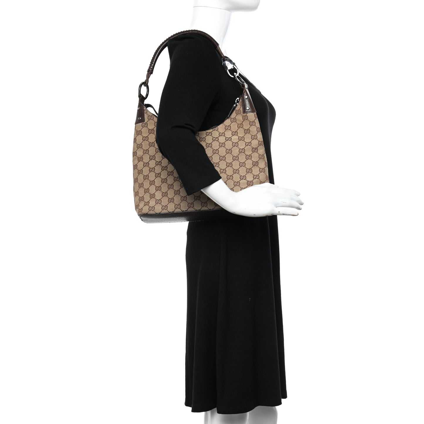 Monogram Shoulder Bag Dark Brown