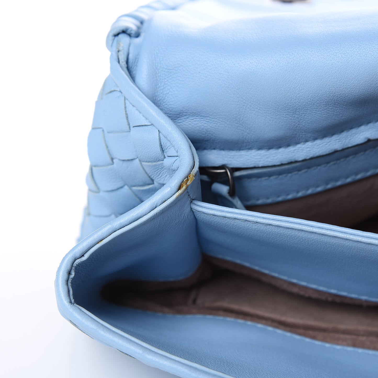 Nappa Intrecciato Large Olimpia Bag Light Blue