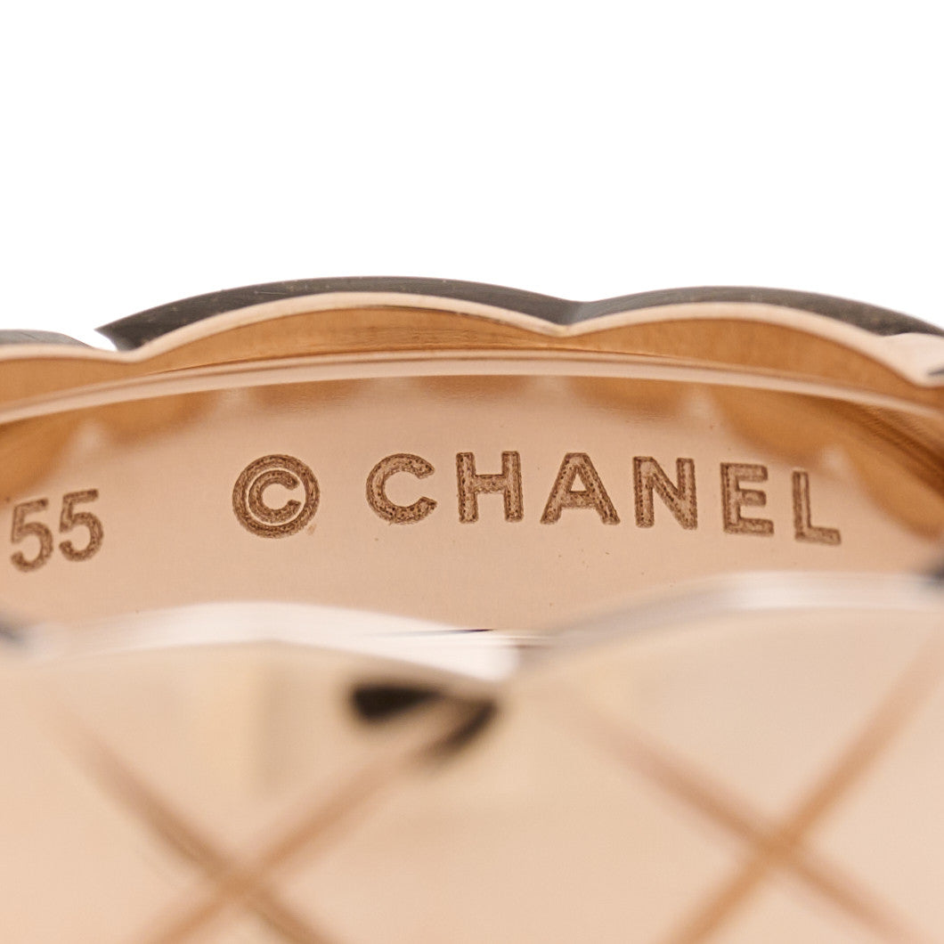 18K Beige Gold Small Coco Crush Ring 55 7.25