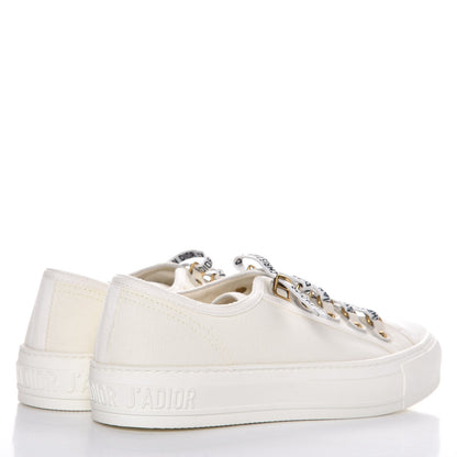 Christian Dior Canvas Walk'n Dior Low Top Sneakers 37.5 White 4 of 8