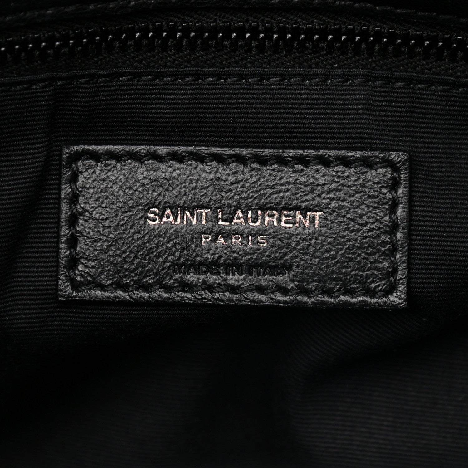 Saint Laurent Lambskin Quilted Medium Loulou Puffer Monogram Chain Satchel Black 6 of 9