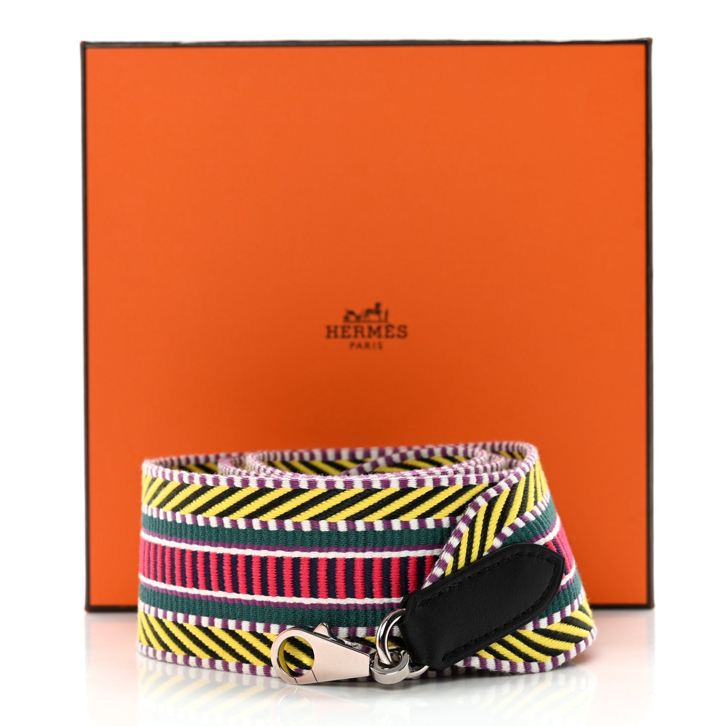 Toile Swift 50mm Sangle Cavale Shoulder Strap Multicolor Black