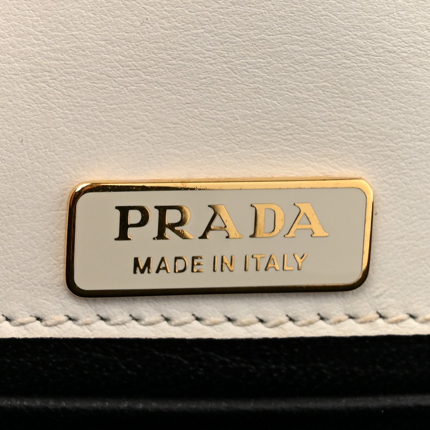 Prada City Calf Saffiano Cahier Bag Talco Black 6 of 13