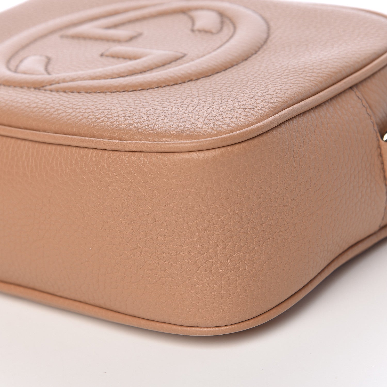 Gucci Pebbled Calfskin Small Soho Disco Bag Rose Beige 9 of 10