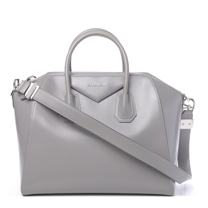 Givenchy Shiny Lord Calfskin Medium Antigona Pearl Grey 1 of 10
