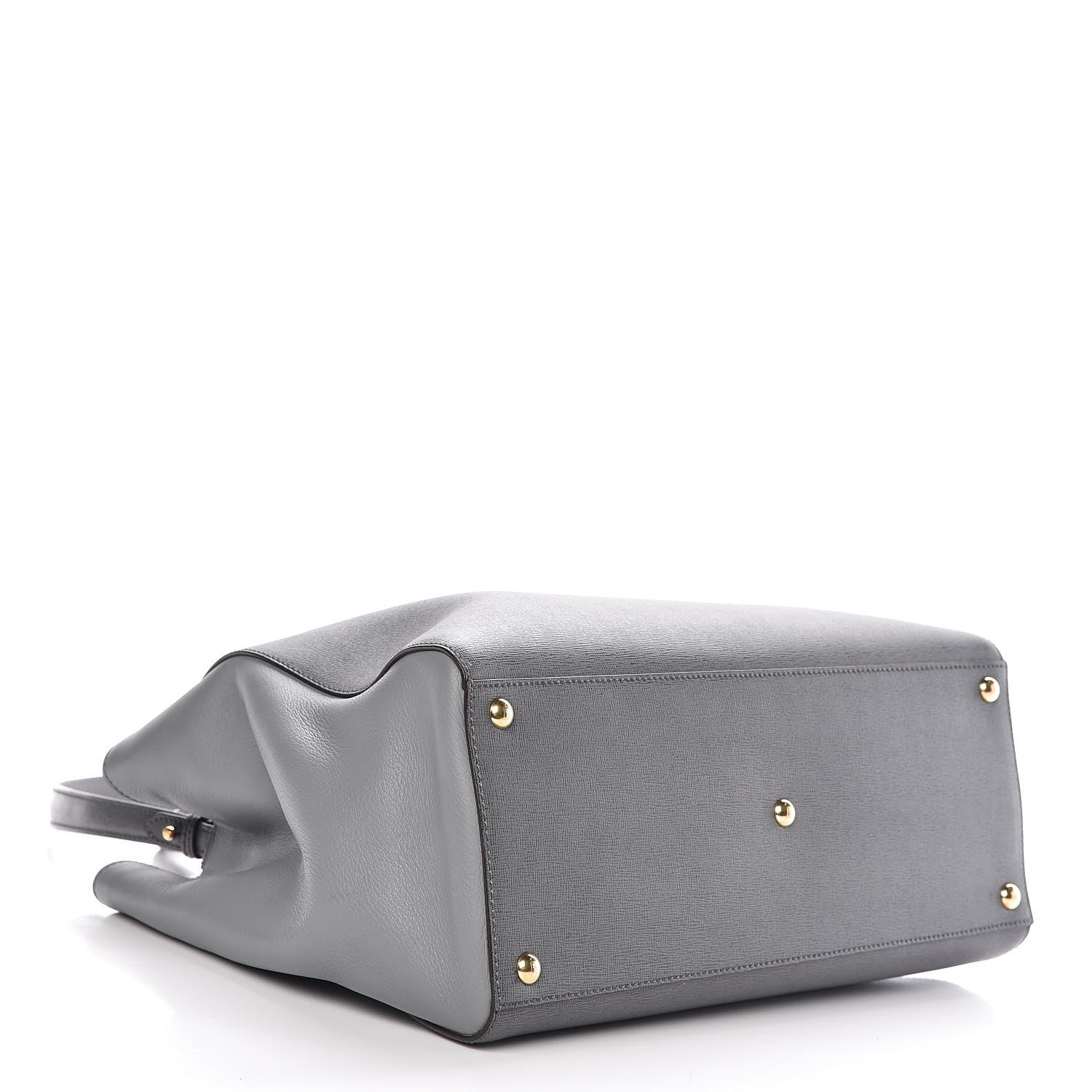 Fendi Vitello Elite Flamingo Regular 2Jours Tote Grigio Grigio Chiaro 5 of 8