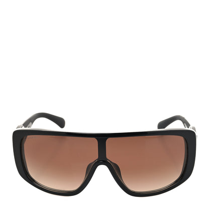 Chanel Acetate Shield Sunglasses 5495A Black 2 of 8