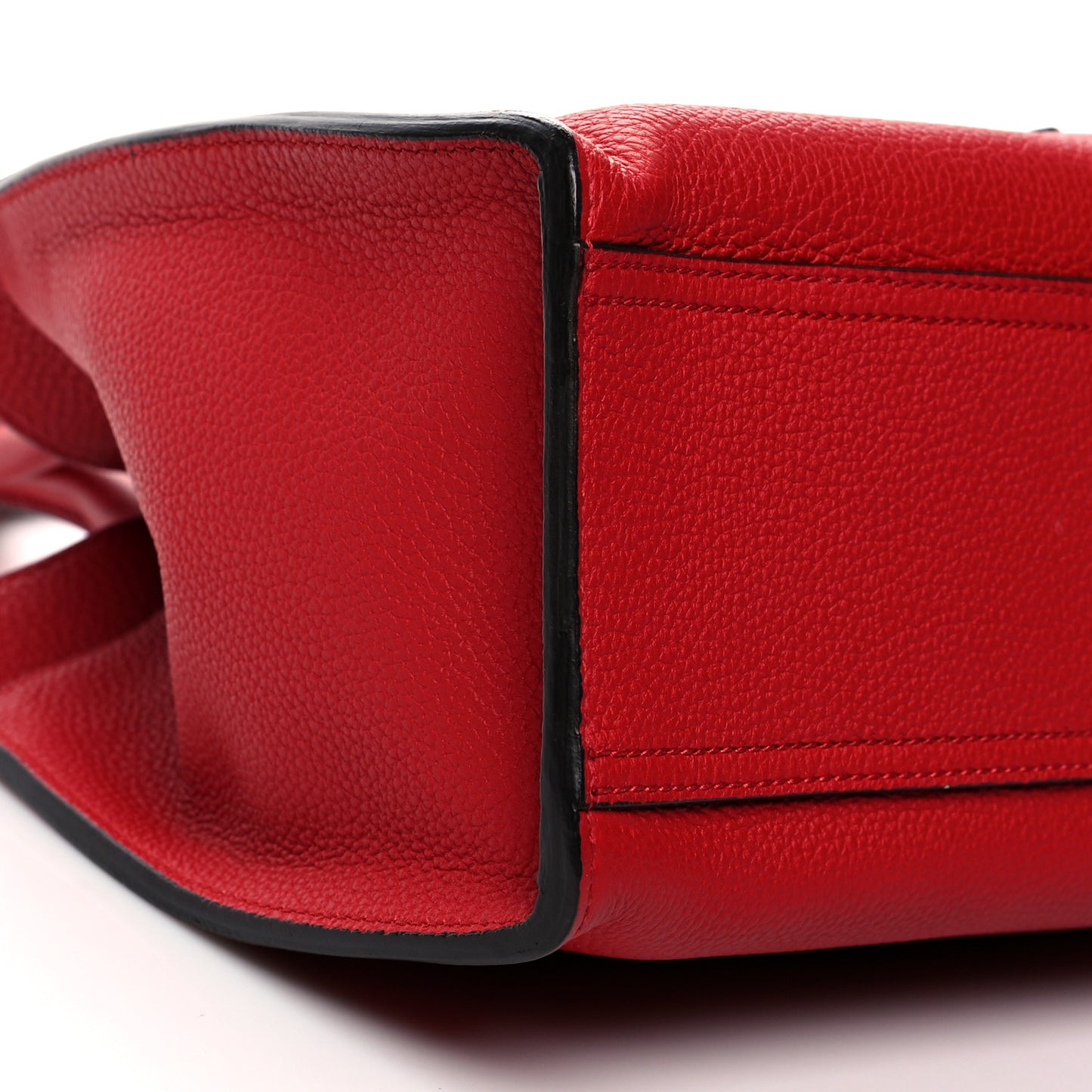 Soft Calfskin Small Jackie Top Handle Bag Hibiscus Red