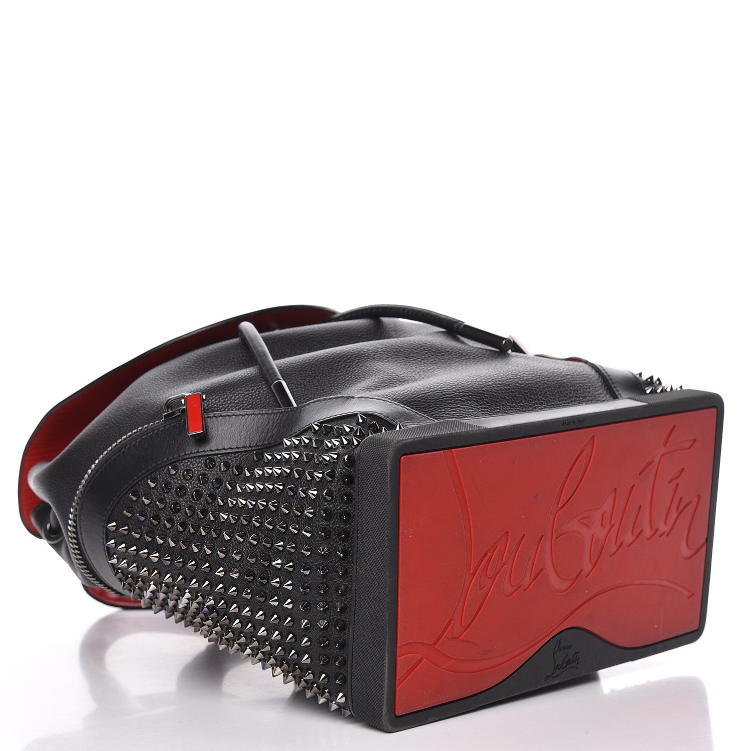 Christian Louboutin Calfskin Spiked Explorafunk Backpack Black 4 of 16