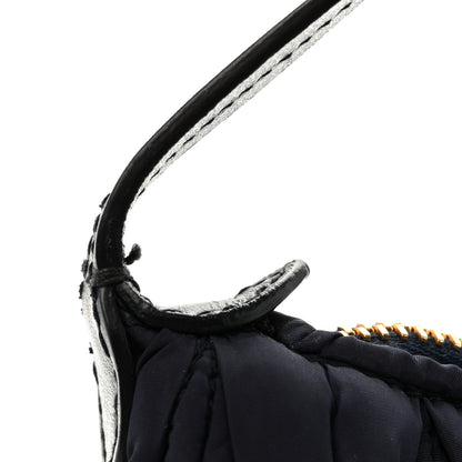 Miu Miu Tessuto Nylon Matelasse Pouch Baltico 11 of 11