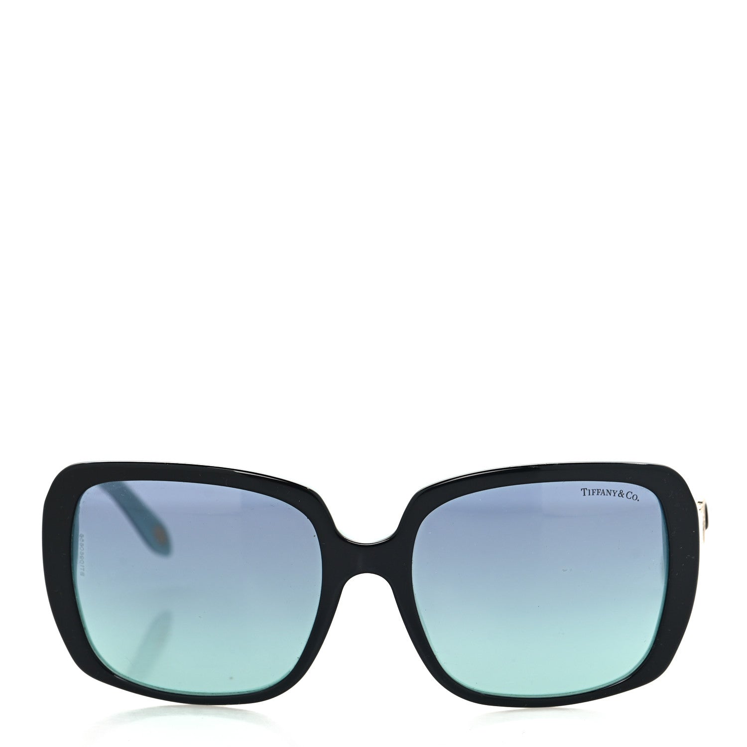 Tiffany Crystal TF4110-B Square Infiniti Sunglasses Black Blue 2 of 8