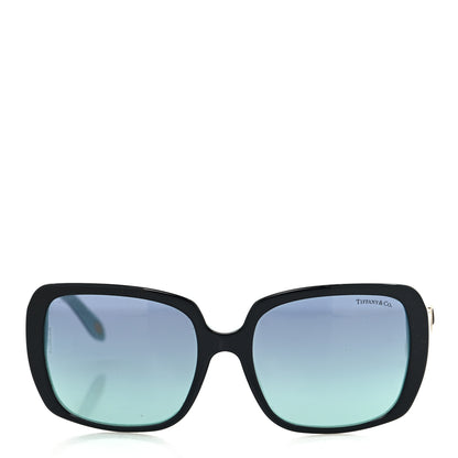 Tiffany Crystal TF4110-B Square Infiniti Sunglasses Black Blue 2 of 8