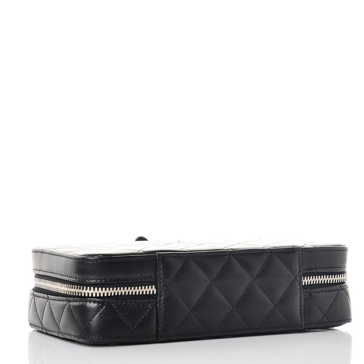 Lambskin Quilted Jewelry Case Black