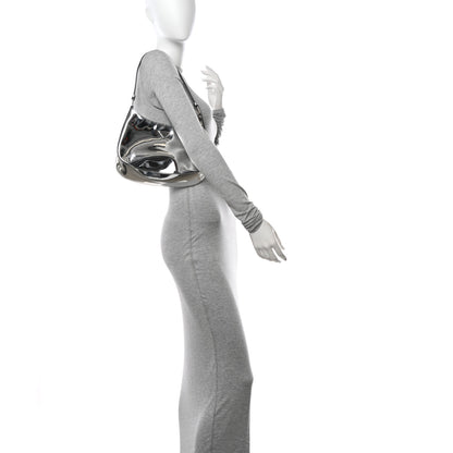 Prada Spazzolato Cleo Shoulder Bag Argento 2 of 11