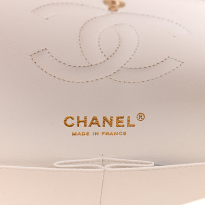 Chanel Caviar Quilted Medium Double Flap White 6 of 9