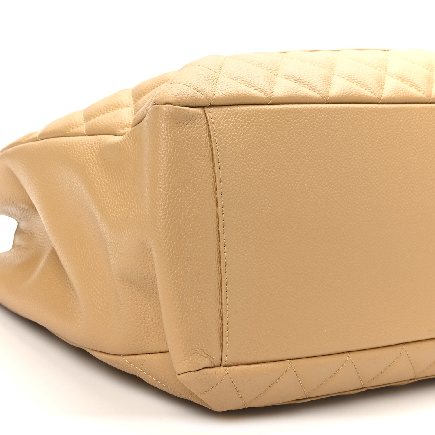 Chanel Caviar Quilted Grand Shopping Tote GST Beige 9 of 10