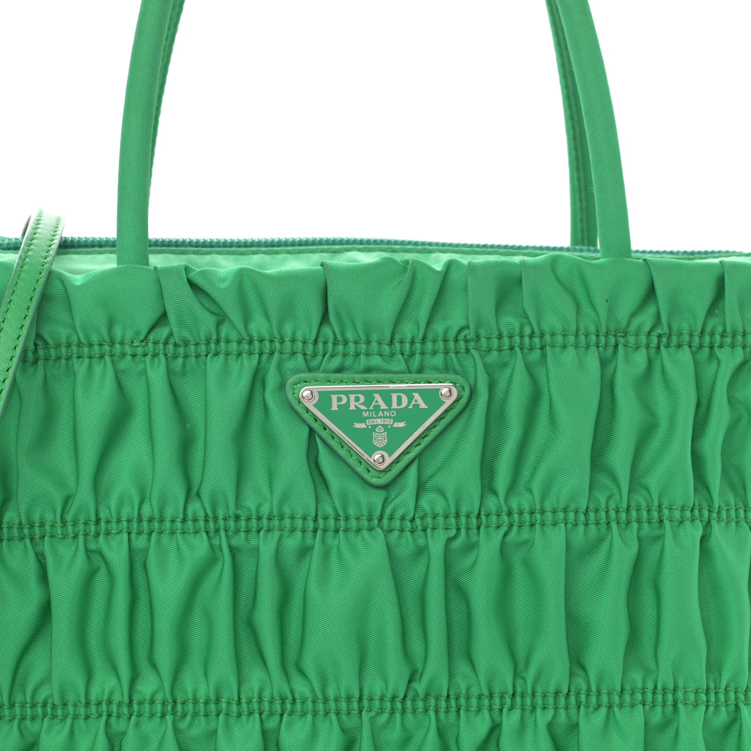 Prada Tessuto Nylon Gaufre Tote Menta 8 of 13