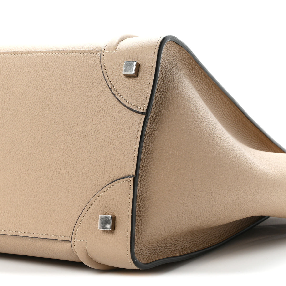 Drummed Calfskin Mini Luggage Dune