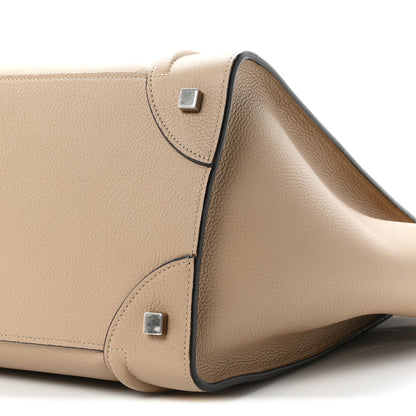 Celine Drummed Calfskin Mini Luggage Dune 16 of 17