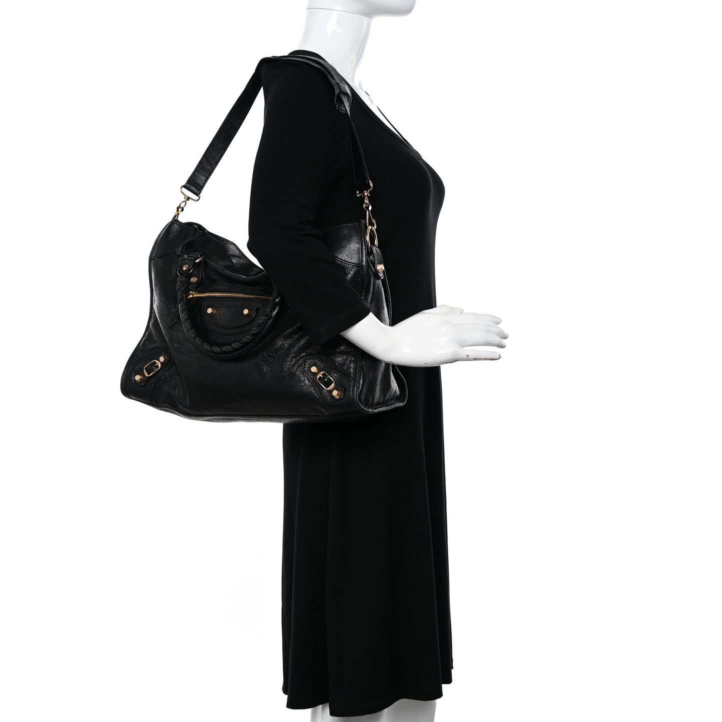 Agneau Giant 12 Gold Hardware City Black